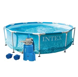 Intex Bazén Florida 3,05x0,76 m s pískovou filtrací - motiv BEACHSIDE - 19900114