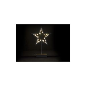 OEM Vánoční dekorace - svítící hvězda na stojánku - 38 cm, 20 LED diod D28280